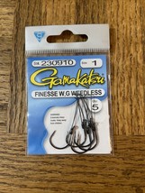 Gamakatsu Finesse Wide Gap Weedless Hook Size 1 - £7.00 GBP