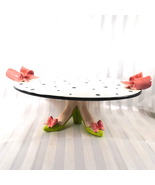 Black and White ‘Footed” Dessert or Cake Plate # 26196 - $401.52 MXN