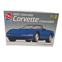  AMT ERTL 1995 Corvette Convertible 1/25 Scale Car Model KIT 6538 Blue Vintage - £14.23 GBP