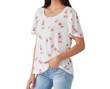 Lucky Brand Ladies&#39; Size Large, Flutter Sleeve Top, Cream Multi Print - $15.99