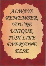 Love Note Any Occasion Greeting Cards 1117C Always Remember You're Unique Friend - $1.99