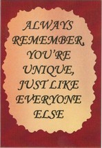 Love Note Any Occasion Greeting Cards 1117C Always Remember You&#39;re Uniqu... - $1.99