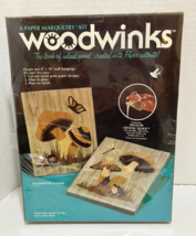 Woodwinks Paper Marquetry Kit Mushrooms &#39;N More 702313 Vintage Sealed - £62.35 GBP