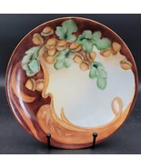 Antique c.1910 J &amp;C Jaeger Bavaria Hand Painted Acorn &amp; Leaf Porcelain P... - $377.48 MXN