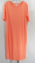Womens LuLaRoe Dress Julia XL Heathered Neon Orange NWT - $43.55