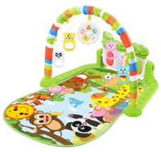 Kick &amp; Play Piano Gym Cartoon Rattles 3-in-1 Tummy for Time Mat Baby - £38.05 GBP