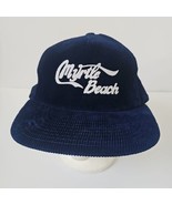 Myrtle Beach Vtg Snapback Hat Corduroy Navy Blue Cap Adjustable Vtg - €11,05 EUR