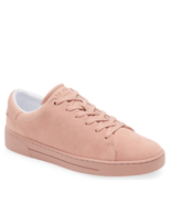 Ted Baker London Aryas Sneaker Leather Tennis Shoe, Size 9.5, Dusty Pink... - $129.97
