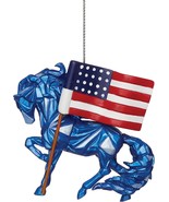 Enesco Trail of Painted Ponies Wild Blue Remembering 9/11 Hanging Ornament - £14.78 GBP