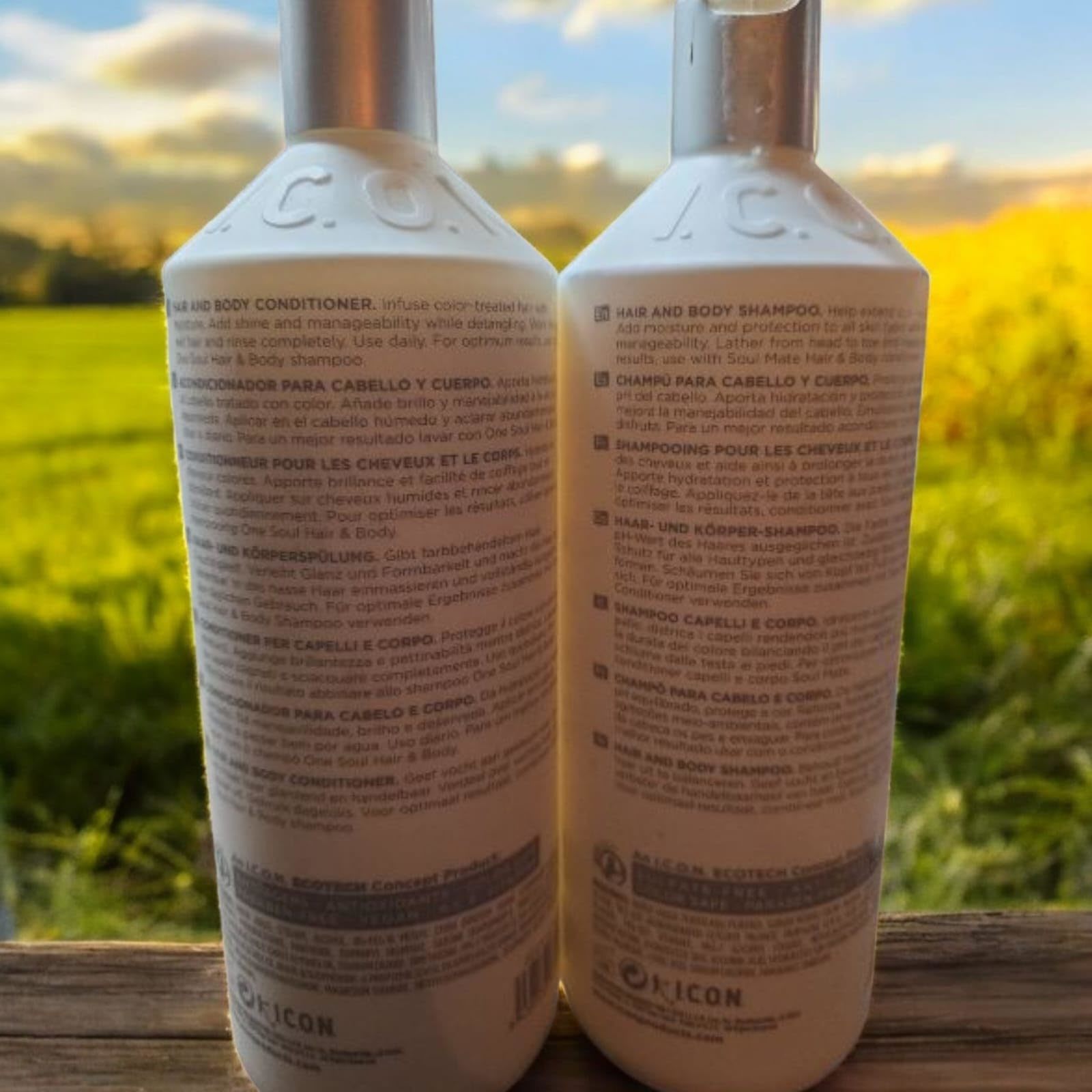 I.C.O.N. One Soul Hair and Body Shampoo and Soul Mate Conditioner Set, 3... - $39.19