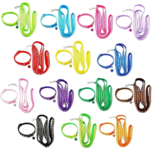 Pet Leash &amp; Collar Combo Cat or Puppy Dog Paw Small 7.5&quot;-12.5&quot; Neck NEW 2pc Lot - £7.81 GBP