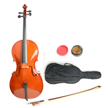 4/4 Retro Style Cello Case Bow Rosin - £236.29 GBP