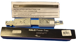 HALO L902P White Flexible Track Lighting Connector Power Trac Angles up to 90° - £13.23 GBP