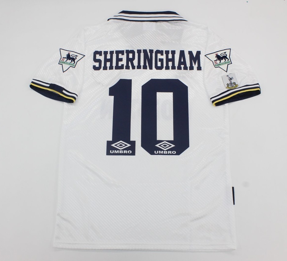 tottenham jersey 1993 1994 1995  shirt home shreingham