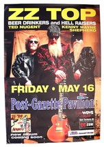 VINTAGE 2003 ZZ Top HUGE 47x70&quot; Beer Drinkers and Hell Raisers Tour Poster - £63.30 GBP