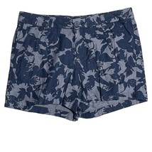 BCG Academy Women Size 8 Cotton Blue Floral Print Dress Shorts - £4.94 GBP