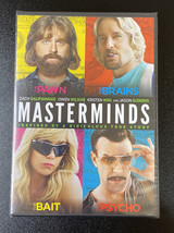 new MASTERMINDS dvd Zack Galifianakis Owen Wilson Kristen Wiig true crazy crime - £7.59 GBP