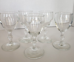 Vintage Libbey Georgian Cordial Stemware Glasses Set of 5 - £25.92 GBP