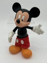 Disney Vinyl Mickey Mouse figure  8.5&#39;&#39; Cloth Pants Vintage - £8.83 GBP