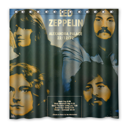 New!!! Led Zeppelin Custom Waterproof Polyester Shower Curtain 4 Size Item image 13