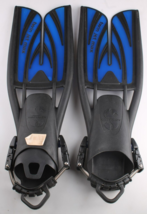 Palmes ScubaPro Twin Jet Max - Noir Bleu - Taille S (6-8) Ouvert - $2,233.79 MXN