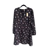 NWT Suzanne Betro Black Floral Whimsigoth Dress Dark Fairy Cottagecore Dress 1X - $459.78 MXN