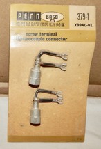 Penn Baso Y99AC-01 Screw Terminal Thermocouple Connector 379-1 NOS 283U - $266.32 MXN