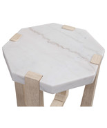 White Marble end table,....  - $682.54 CAD