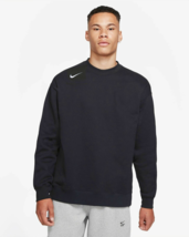 Nike Men&#39;s Pullover Sweatshirt Sportswear Club Fleece Black 835589-010 Size SM - $59.39