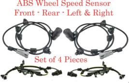 4 X ABS Wheel Speed Sensor Front - Rear Left &amp; Right Fits:Toyota Sequoia 01-07 - £46.74 GBP