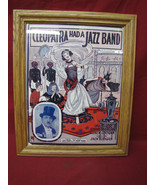 Vintage 1900s Color Sheet Music River Stay Way From My Door Framed - £27.25 GBP