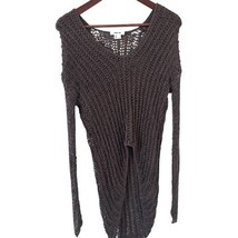 Helmut Lang Open Knit Sweater Top Womens S High Low Open Knit Bohemian F... - $48.37
