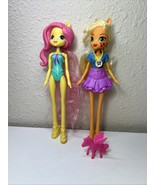 Lot Of 2 My Little Pony Equestria Girls Fluttershy Doll &amp; Apple Jack - $279.00 MXN