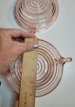 2 Vtg. Anchor Hocking Manhattan Pink Depression Glass Bowls image 6