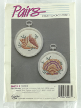 Golden Bee Cross Stitch Pairs Sea Shells Partial Kit  - $12.55