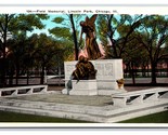 Field Memorial Statue Lincoln Park Chicago Illinois IL UNP WB Postcard W7 - $2.92