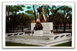 Field Memorial Statue Lincoln Park Chicago Illinois IL UNP WB Postcard W7 - £2.33 GBP