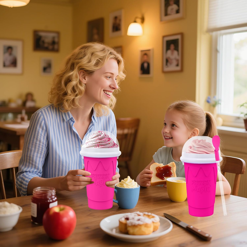 500ML Slushie Maker Cups, Magic Quick Frozen Smoothies Cup for Homemade Milk Sha Item image 2