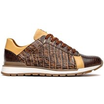 Portici Genuine Crocodile and Lizard Fashion Sneaker Orix / Brown image 2