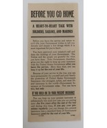 1940&#39;s US Treasury Department Bureau of War Risk Insurance Pamphlet Leaflet - €8,57 EUR