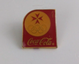 Malta Olympic Games &amp; Coca-Cola Lapel Hat Pin - £5.81 GBP