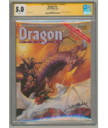 CGC SS 5.0 Dragon Magazine #170 Jeff Easley Signed Cover Art TSR AD&amp;D RPG - $270.27 CAD