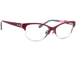 Oakley Eyeglasses OX1108-0252 Throwback Dark Red Semi Cat Eye Frame 52[]... - $79.99