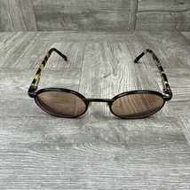 Vintage Fossil Sunwear Hawk CS1008 Black Oval Sunglasses FRAMES ONLY  - £7.49 GBP