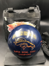 VTG 1998 Denver Broncos Super Bowl XXX11 Champions LE #1208 Bowling Ball w/ Bag - £86.79 GBP