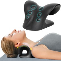Neck Massage Pillow Pressure Point Pillow Neck Stretcher Relaxer Cervical Tracti - £15.99 GBP