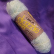 Vintage Caron Dazzle Aire Baby Yellow Green  yarn # 2708 3 ply 1  1/2 oz... - $5.94