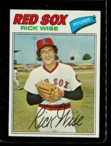 Vintage 1977 TOPPS Baseball Trading Card #455 RICK WISE Boston Red Sox Pitcher - £8.73 GBP