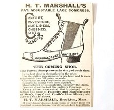 Marshall Lace Congress Shoes 1885 Advertisement Victorian Footwear ADBN1A16 - $372.61 MXN