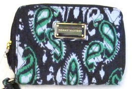 Tommy Hilfiger Fabric Wristlet Credit Card Phone Holder Multi Paisley Nwt - £19.77 GBP